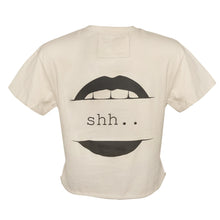 Load image into Gallery viewer, lemondose-shh-cropped-tshirt-front