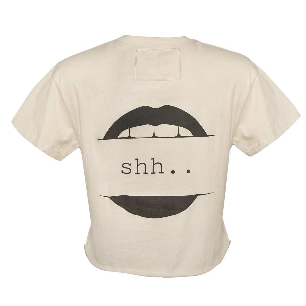 lemondose-shh-cropped-tshirt-front