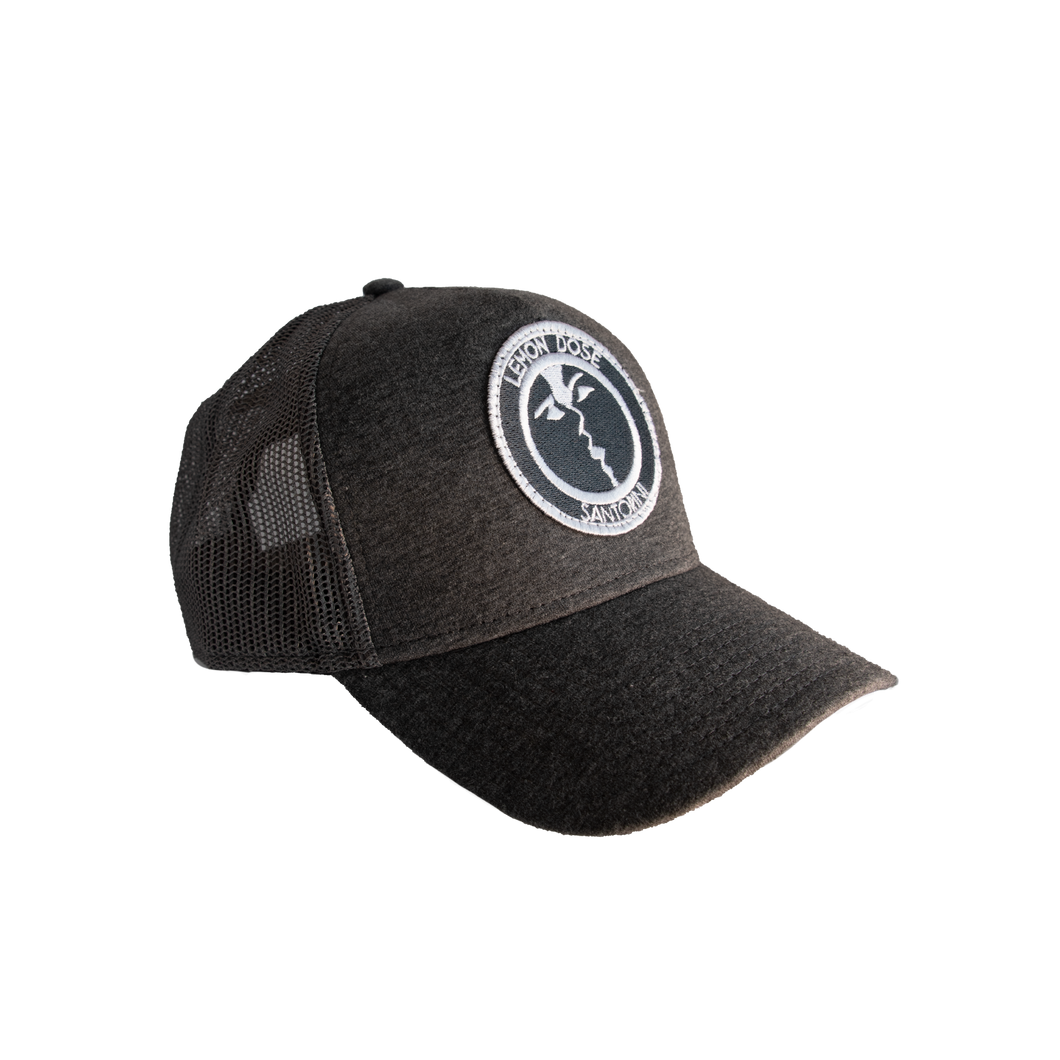 embroidered patch Santorini trucker cap