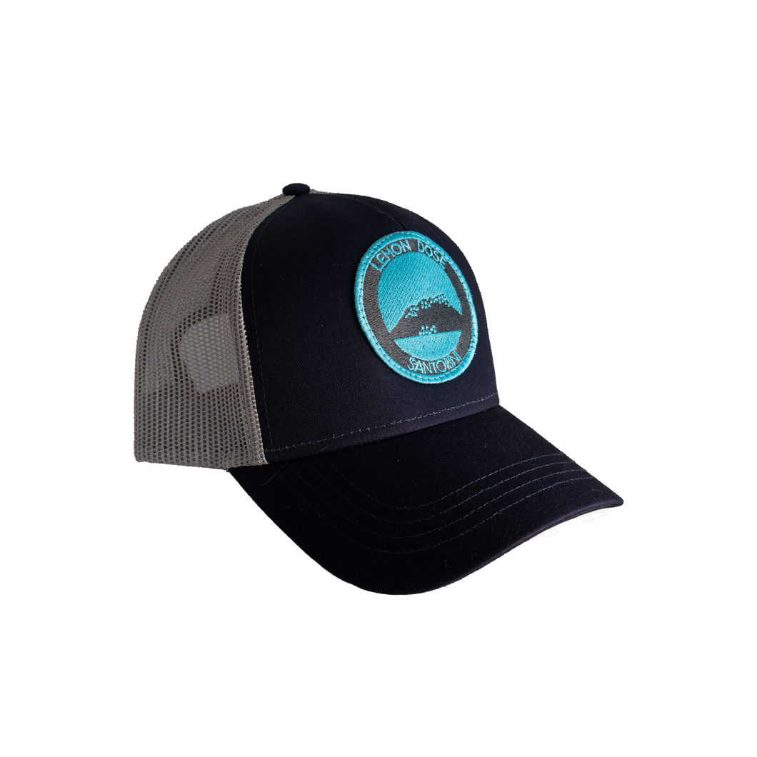embroidered patch Santorini trucker cap